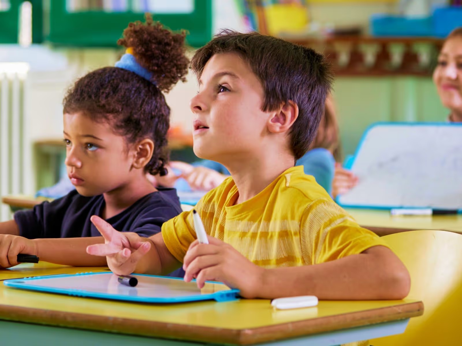 Students in a Dallas-area classroom