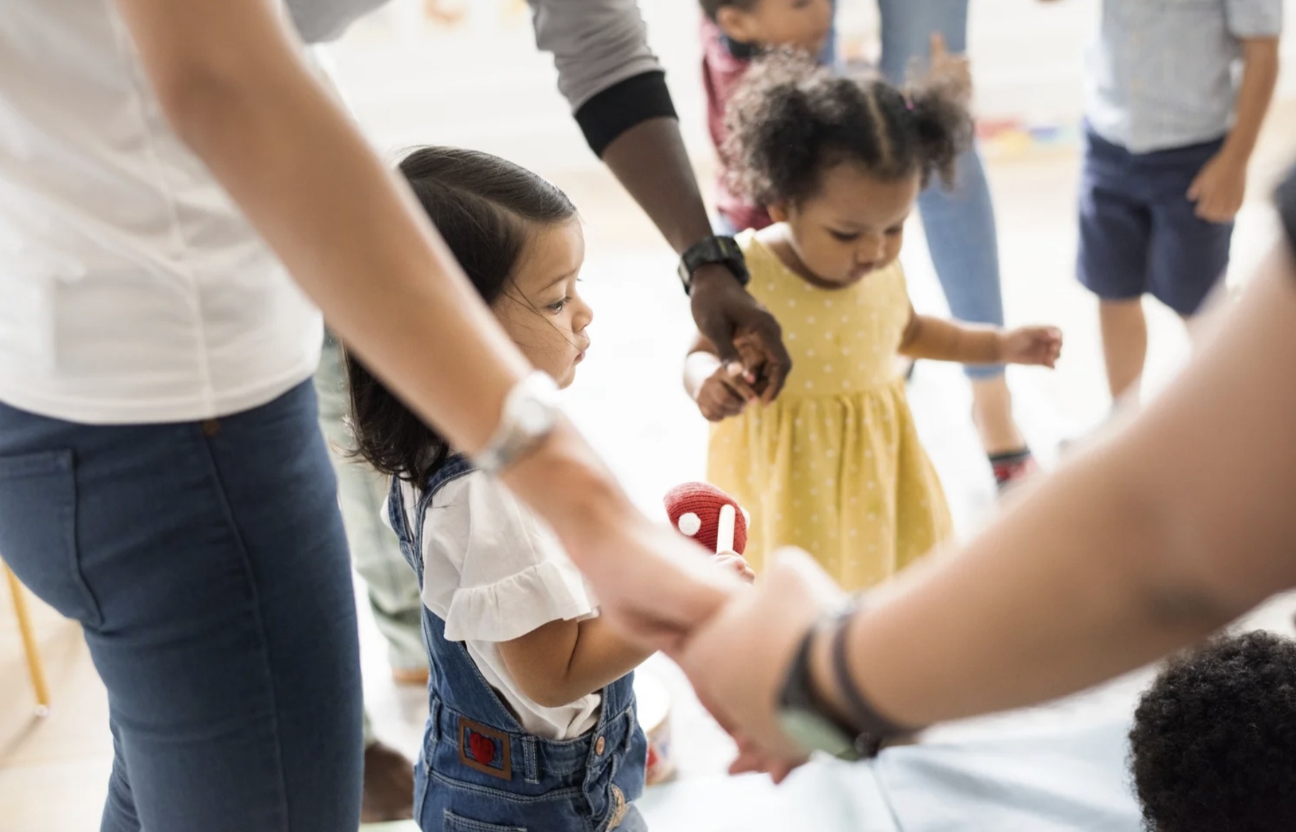 Young children at a Spartanburg Academic Movement partner program