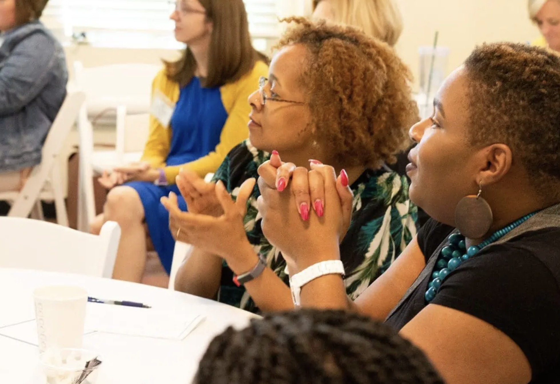 Teach Plus teacher leaders in conversation